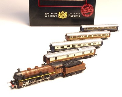 8108 Marklin Z-SCALE Orient Express Locomotive Train set, new in