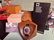 Zenith Pilot Surf - Blue "Mille Righe" Vertical Textured Dial - FULL SET 6