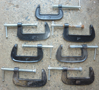Job Lot of 3" G C Clamps Workshop Tools Clamping Tools