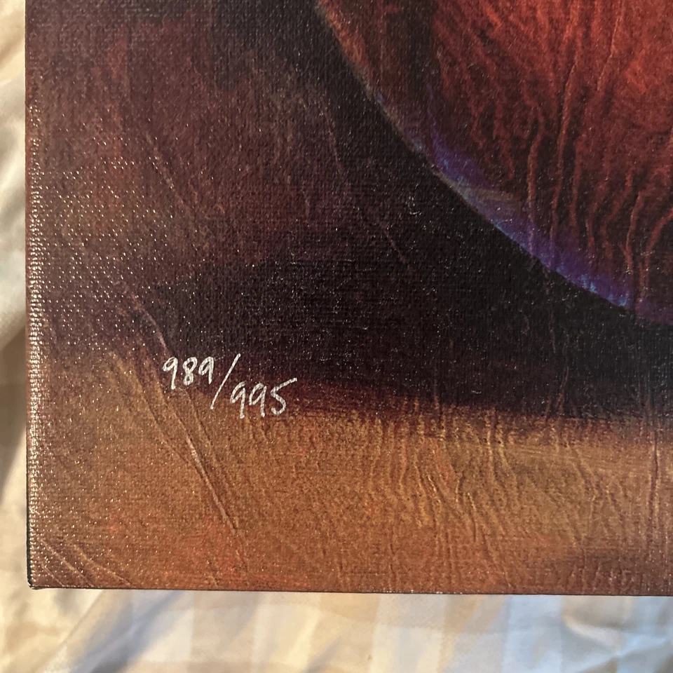 Giclee Simon Bull Edición Limitada "Anticipación" sobre Lienzo Foto 3 de 4