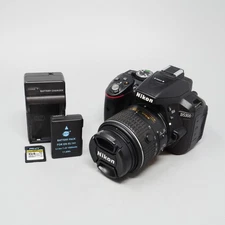 Nikon D5300 DSLR Camera Kit- Black (AF-S DX 18-55mm f/3.5-5.6G Lens) - 5K Clicks