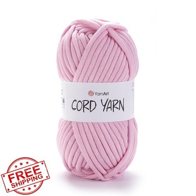 YarnArt Candy Pink Crochet Cord Yarn 1 Skein 80 Yds