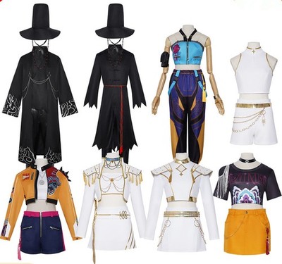 Anime Cosplay Kostüm Set Für Kinder - Rumi, Mira, Zoey Demon Hunters