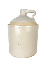 Antique Two Tone Stoneware Whiskey Moonshine Crock Shoulder Jug 2 Gallon 1890s
