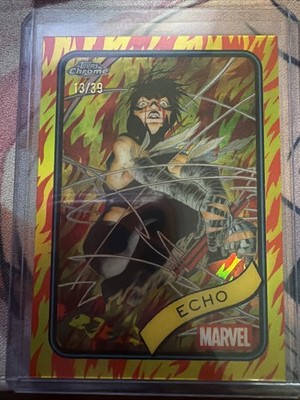 2025 Topps Chrome Marvel Human Torch Refractor 36 /39 Echo #14