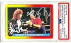 1989 Topps B2TF II MICHAEL J FOX LEA THOMPSON Signed Card #5