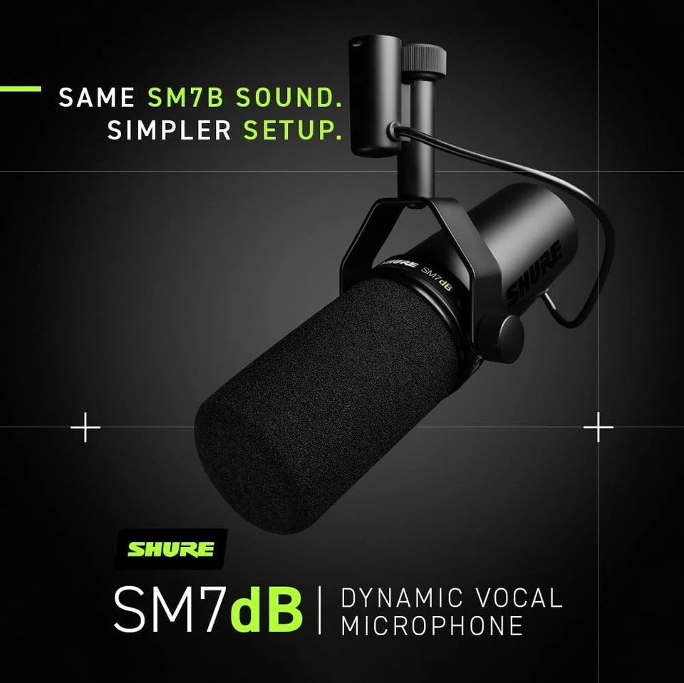 Shure SM7dB Dynamic Vocal Microphone With +28dB Built-in Active Preamp Authentic - Image 4 of 4