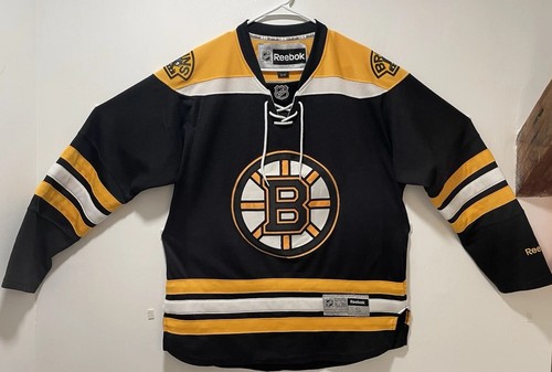 Reebok Boston Bruins NHL Officially Licensed Jersey Black/Yellow/White Size S