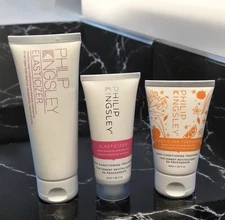 PHILIP KINGSLEY ELASTICIZER 2.5 oz + 1.35 oz + Mayan Vanilla 1.35 Oz NWOB