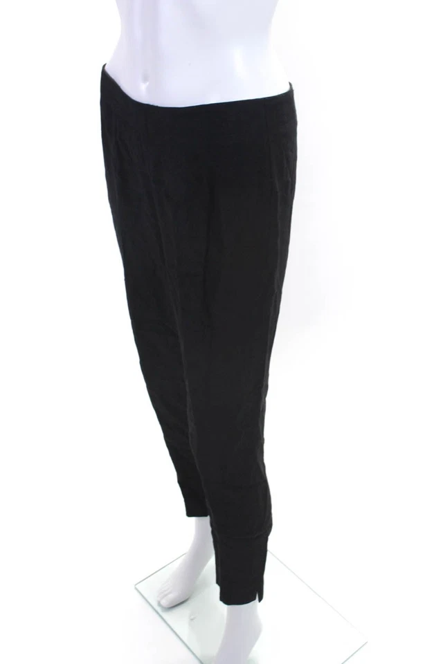 Pantalones de vestir plisados tiro alto estampados rojos oscuros Richard Tyler para mujer talla 30 Foto 2 de 4