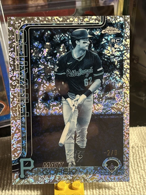 2025 Topps Chrome Matt Gorski Frozenfractor -2/0 Pittsburgh Pirates RC SSP