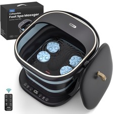 Collapsible Heated Foot Spa Bath with Remote, 95-115 F Precise Temp Control, ...