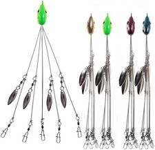 4Pack Premium18G 5 Arm Alabama Rig Head Umbrella Fishing Group Lures Bass Swimmi