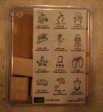 NEW Stampin Up A Little Love Set of 12 Stamps Stamp Set