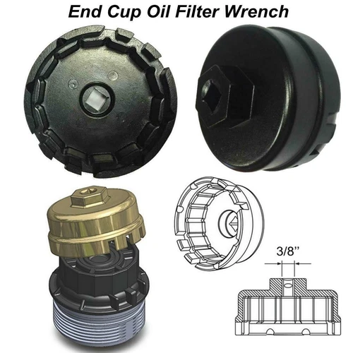 For TOYOTA RAV4 Lexus Camry Corolla Oil Filter Wrench Cap Housing Tool Remover