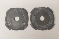 Webster Chicago Corporation Coin Patent Applied 45 Record Adapter Lot of 2