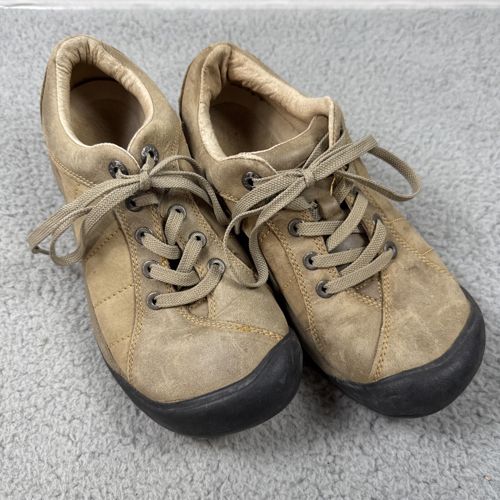 Scarpe da passeggio KEEN Presidio donna taglia 7 pelle scamosciata marrone escursionismo outdoor