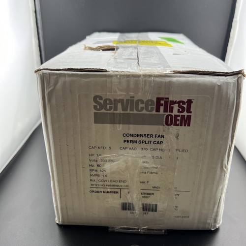 New Trane Service First OEM MOT18687 PSC Motor, 200-230 Volt, 1/6HP, 825RPM - Picture 8 of 10