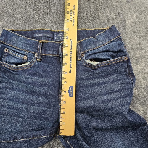 Lucky Brand Classic Straight Jeans girls 12 Stretchy blue Adjustable waist - Picture 5 of 15