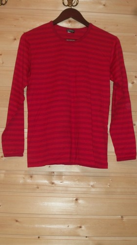 LADIES MARIMEKKO LONG SLEEVE COTTON TOP SHIRT STRI