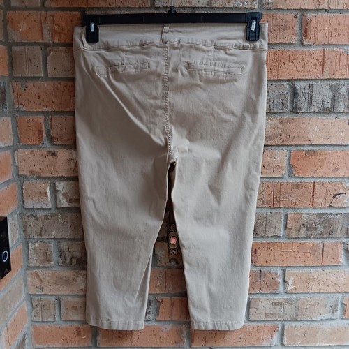 Pantalones capri para mujer ONE5ONE Miracle AB-Shaper bolsillos con cremallera beige talla 14 - Imagen 6 de 8