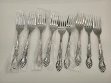 IMPERIAL IMI4 STAINLESS Salad Forks Set of 9 New