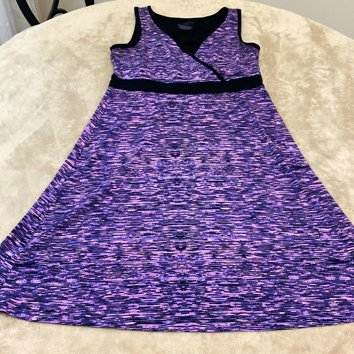 Tek Gear Womens Purple Built in Bra V Neck Sleeveless Athletic Dress Size  XS