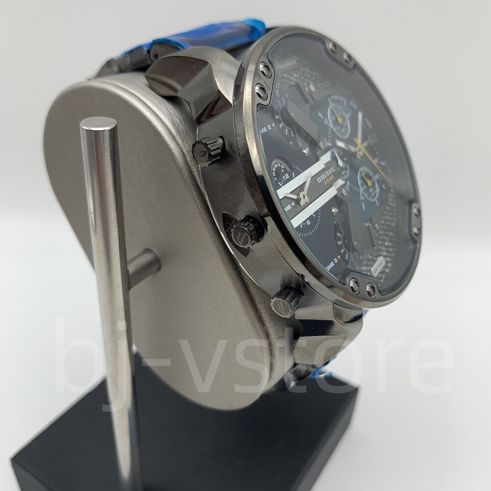 Diesel DZ7331 Mr.Daddy 2.0 Blue Dial Gunmetal Stainless Steel