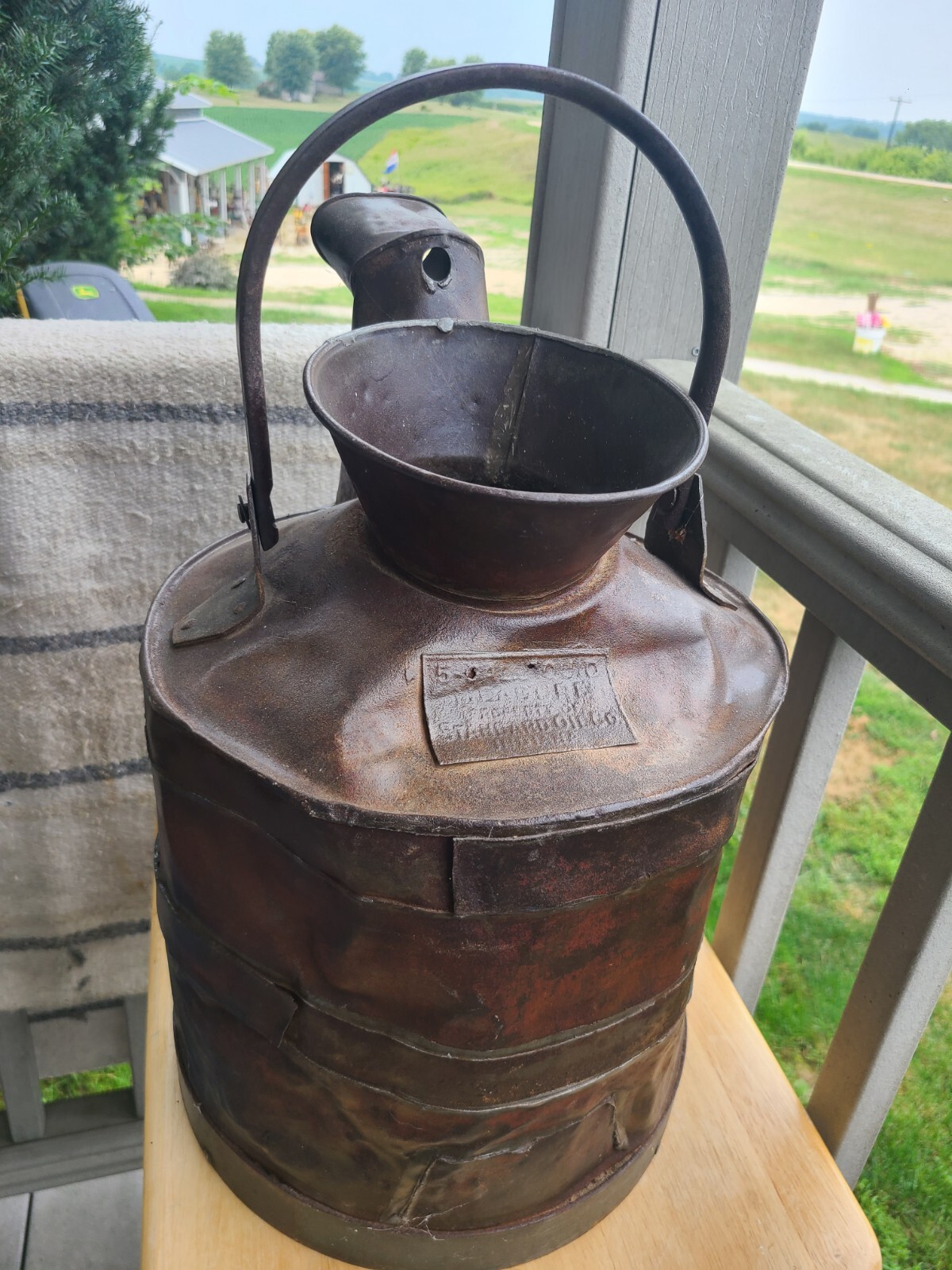 Vintage Original STANDARD OIL CO. Indiana 5 Gallon Fluid Measure Can | eBay
