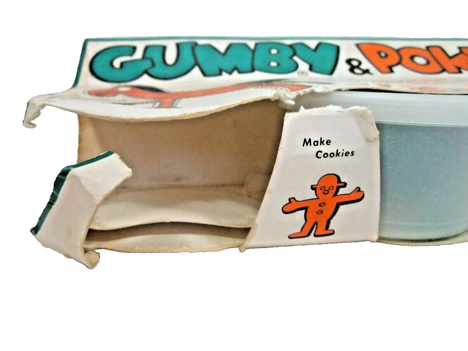 复古罕见 1967 年 Gumby & Pokey 建模面团和模板套装 Chem-Toy — 第 4/4 张图片