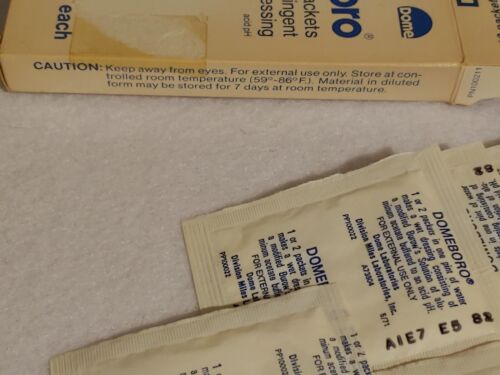 Vtg - Domeboro Powder Packets - EXPIRED - NOT FOR USE - COLLECTORS ONLY - Picture 4 of 10