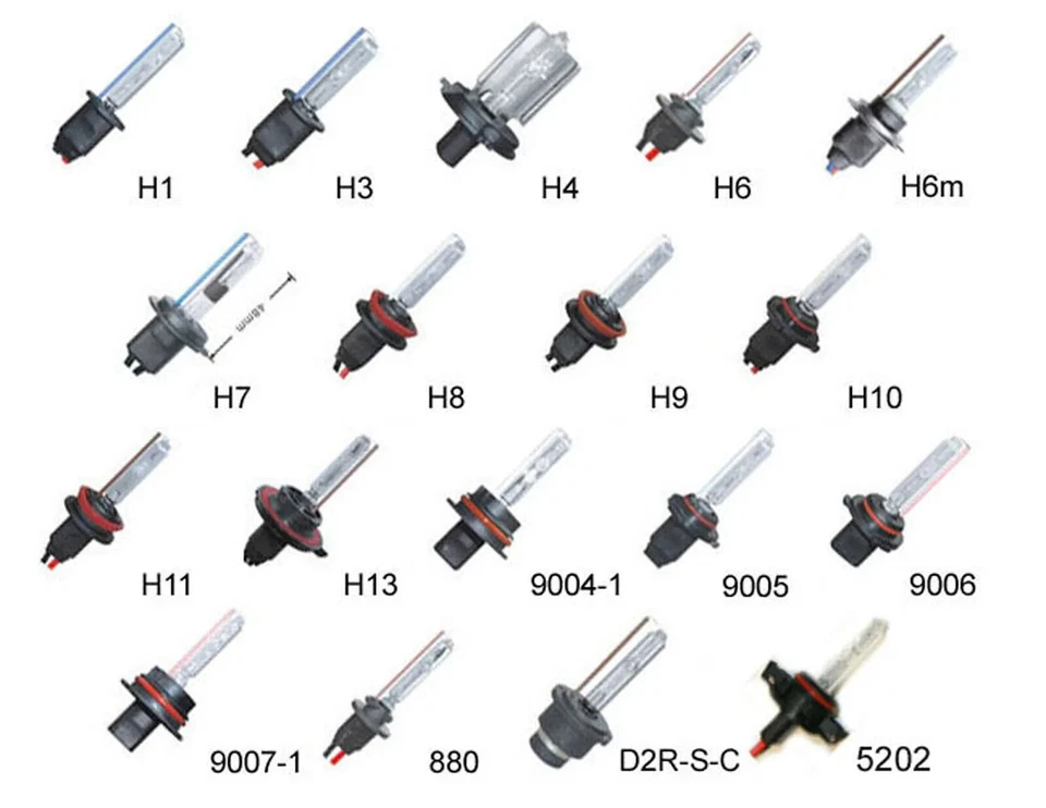 Комплект тонких ксеноновых фар Xentec 35 Вт H1 H3 H4 H7 H11 9006 9005 9007 880 881 5202 - Изображение 2 из 4