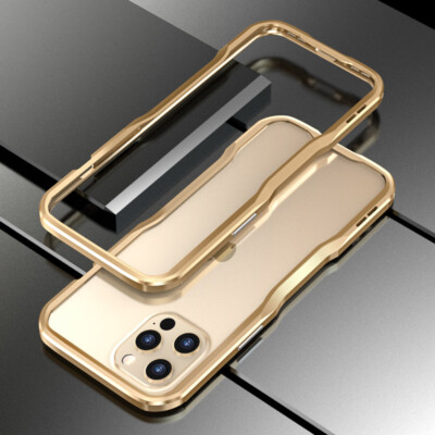 For iPhone 17 Pro Max 16 15 14 13 Luxury Aluminum Metal Bumper Border Cover Case