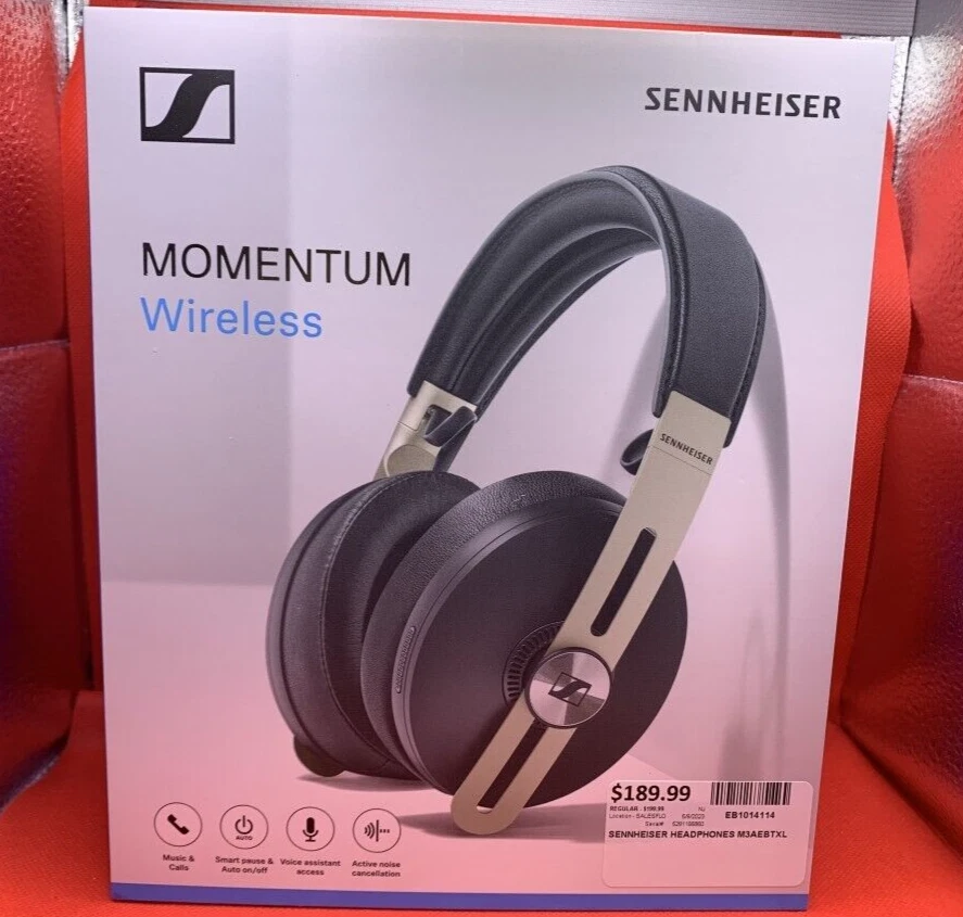 SENNHEISER MOMEMTUM WIRELESS HEADPHONES M3AEBTXL SEALED (EB1014114