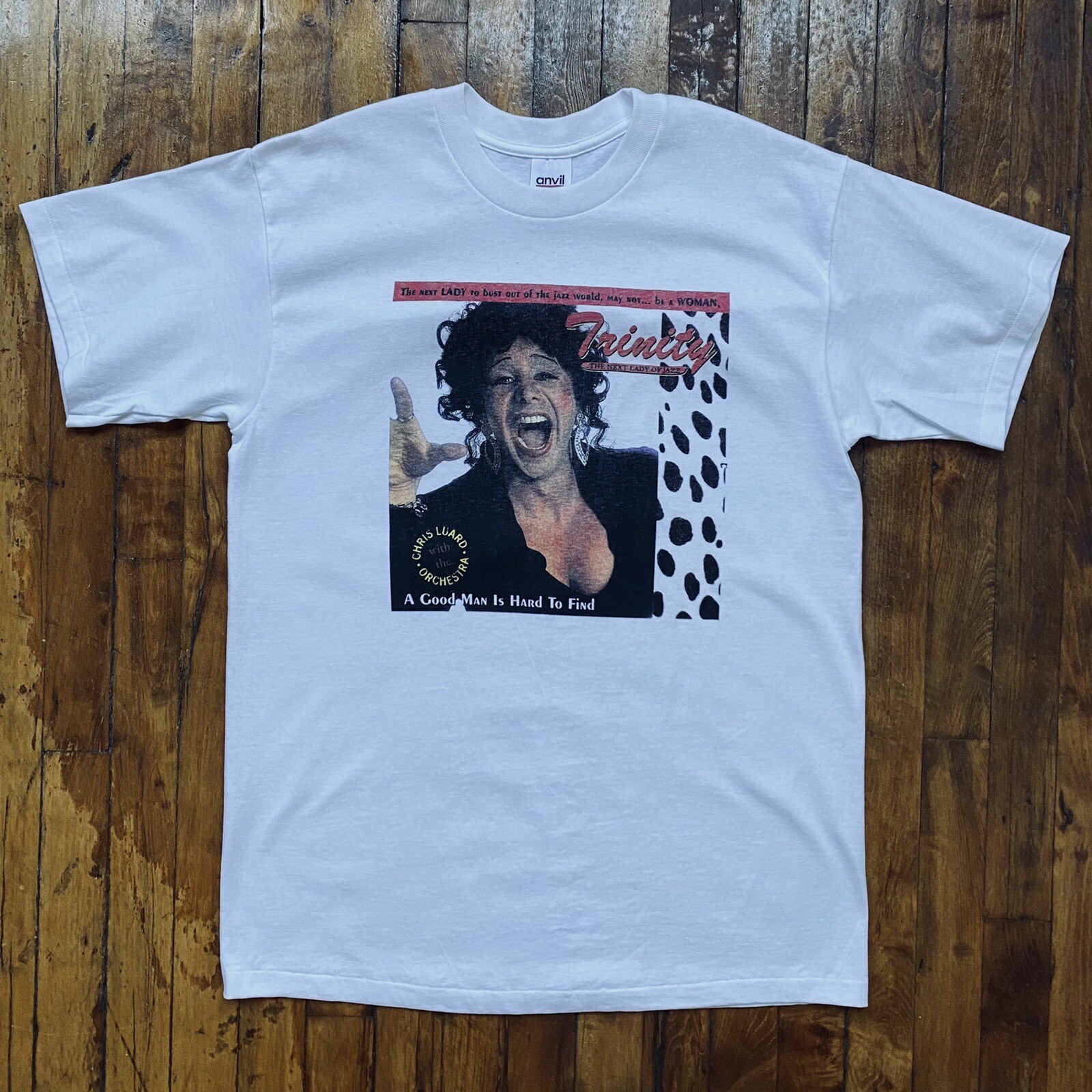 Vintage 1998 Trinity Chris Luard Orchestra Drag Queen Jazz Size L Anvil T-Shirt