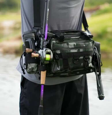 best convertible backpack handbag for travel MINI TOTE canvas leather messenger bag Color:glow seagull Fishing Rod Lure Weight darkens slightly and gets
