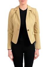 Just Cavalli Brown One Button Women's Blazer US S IT 40