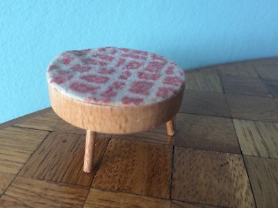 Hocker Hermann Rülke 50er 60er Puppenstube Puppenhaus 1:12 dollhouse stool