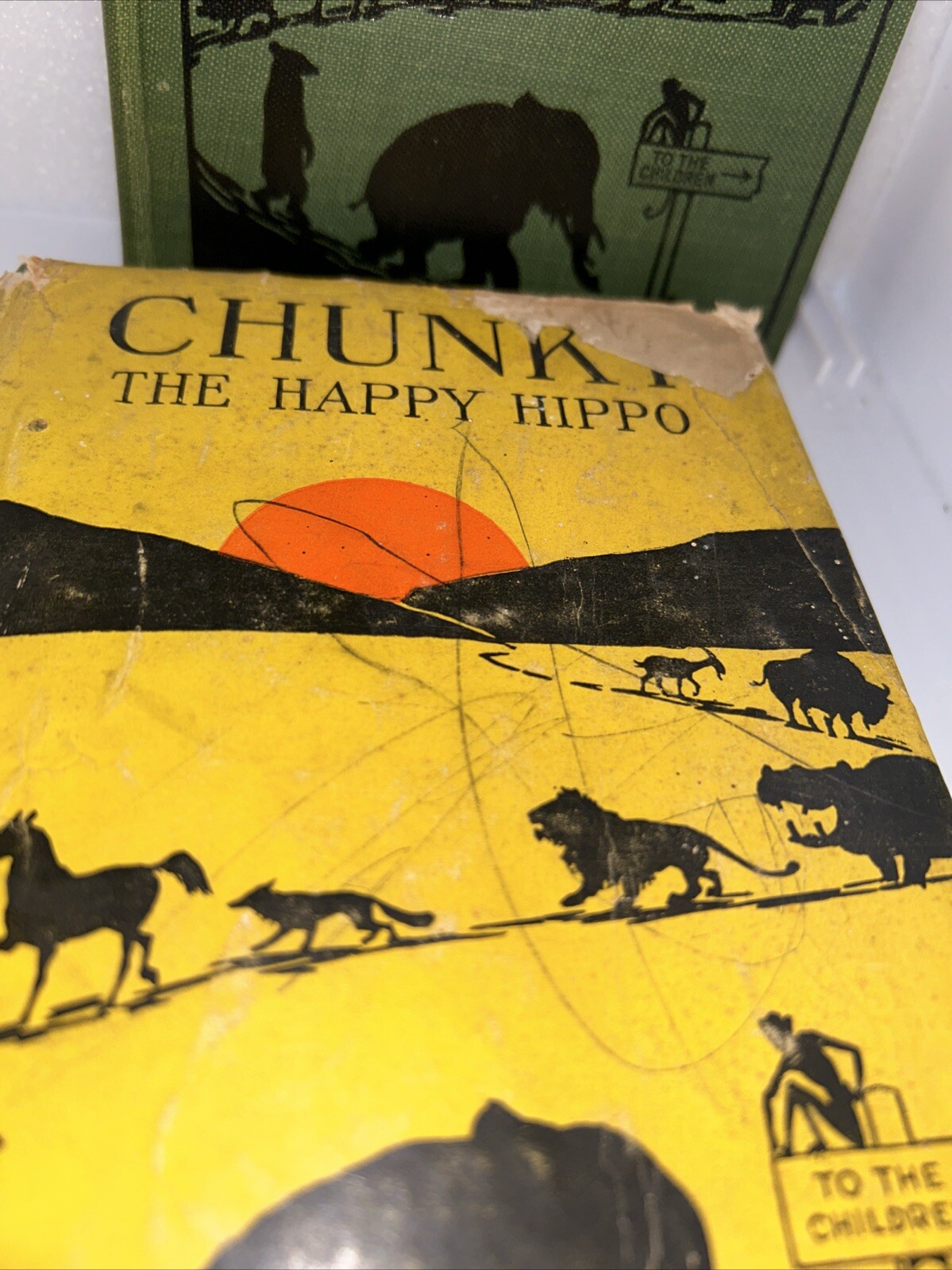 KNEETIME ANIMAL STORIES 1918 Chunky The Happy Hippo & Sharp Eyes The Silver Fox 