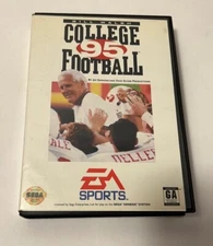 Bill Walsh College Football 95 Sega Genesis 1994 Cartridge, Manual & Case *Works