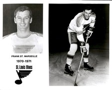 PF6 Original Photo FRANK ST MARSEILLE 1970-71 ST LOUIS BLUES HOCKEY RIGHT WING