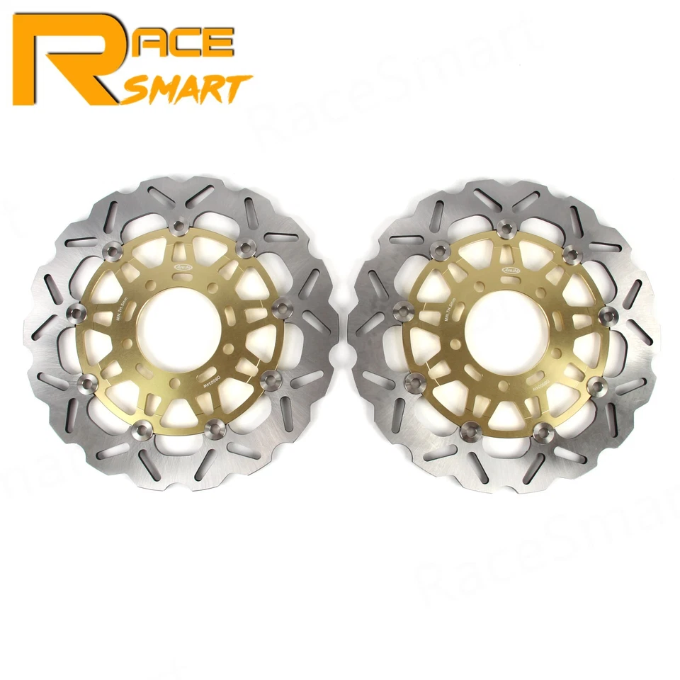 Rotores de disco de freno delanteros traseros flotantes para Kawasaki Versys 650 KLE650 2007-2014 Foto 3 de 4