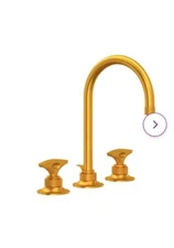 Rohl Michael Berman Graceline Deck Monuted Widespread Lavatory Faucet Gold