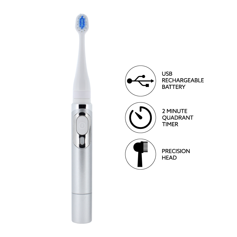SONIC Chic Toothbrush Deluxe Sonic Powered Dual Speed Travel Toothbrush
