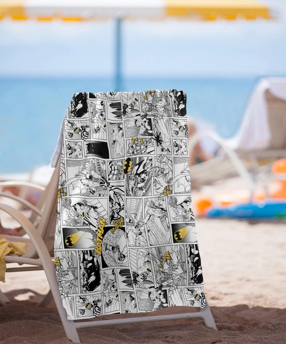 Batman Comic All Over Officially Licensed Beach Towel 30"x60"