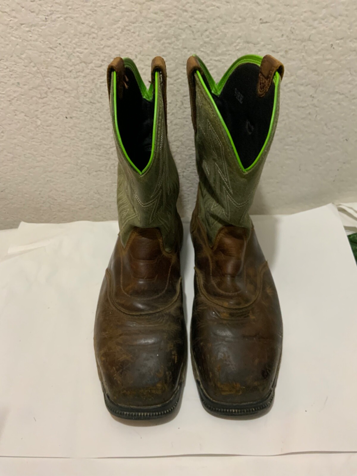 Ariat Work Steel Toe Brown Leather Pull On Men Boot ASTM F241311 Size