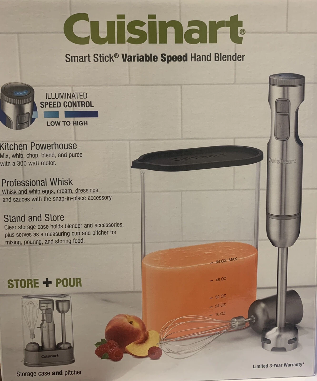 Cuisinart, Immersion Smart Speed Stick Hand Blender + Storage Case Bundle Set
Opens in a new window