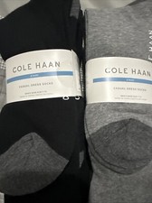 2 X Cole Haan Men's 6 Pair Casual Dress Socks Multicolor Size 7-12 73 Cotton