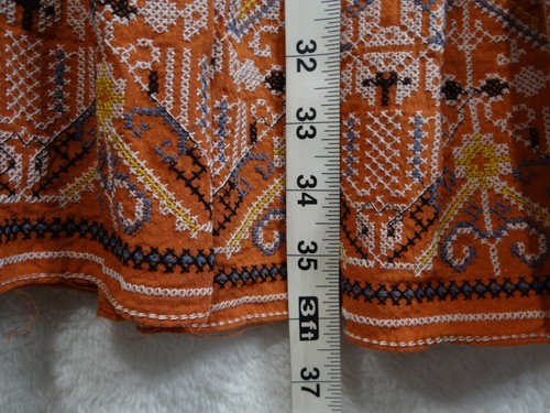 Nuevo con etiquetas Vestido recto Max Studio naranja bordado al hombro talla M - Imagen 10 de 10