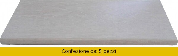 Armetta Pietro Set 5 Mensole Arredamento Rovere Sbiancato cm 80x25x2,5 - 340/38